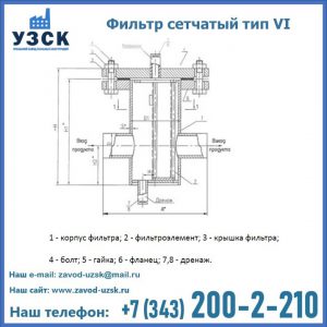 Фильтр сетчатый ФС по Т-ММ-11-2003 в Омске